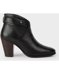 Hobbs - Ivy Leather Block Heel Ankle Boots - Lyst