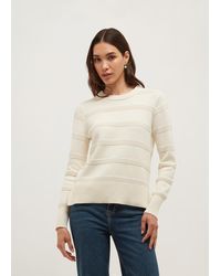 Hobbs - June Cotton Textured Jumper - Lyst