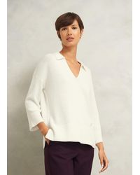 Hobbs - Madelyn Cotton Blend Jumper - Lyst