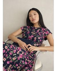 Hobbs - Tia Embroidered Dress - Lyst