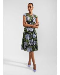 Hobbs - Tia Embroidered Dress - Lyst