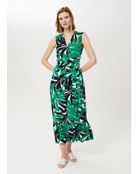 Hobbs - Petite Laurenza Printed Midi Dress - Lyst