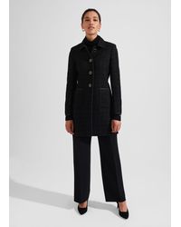 Hobbs - Elaine Tweed Coat With Wool - Lyst