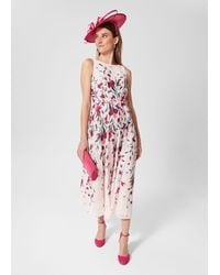 Hobbs - Petite Carly Floral Midi Dress - Lyst