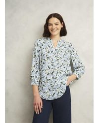 Hobbs - Ivory Essie Long Sleeve Blouse - Lyst