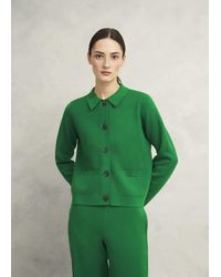 Hobbs - Mia Cotton Wool Knitted Jacket - Lyst