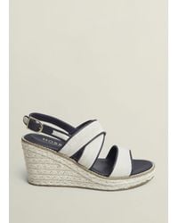 Hobbs - Lucie Canvas Leather Espadrilles - Lyst