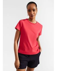 Hobbs - Adaline Cotton Slub T-shirt - Lyst
