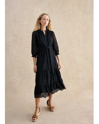 Hobbs - Petite Cianna Cotton Broderie Dress - Lyst