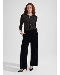 Hobbs - Viviene Velvet Trousers - Lyst