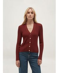 Hobbs - Etta Ribbed Cardigan - Lyst