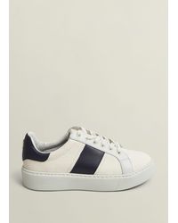 Hobbs - Sutton Canvas Leather Trainers - Lyst