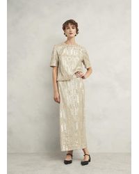 Hobbs - Marlowe Sequin Skirt - Lyst