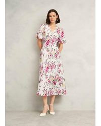Hobbs - Taylor Linen Dress - Lyst