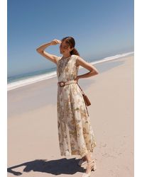 Hobbs - Petite Uma Trimmed Linen Dress - Lyst