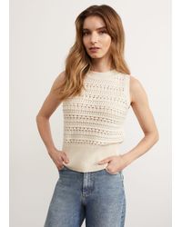Hobbs - Colemere Cotton Knitted Vest - Lyst