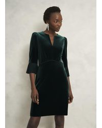 Hobbs - Petite Velvet Dress - Lyst