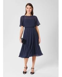 Hobbs - Petite Eleanor Fit And Flare Dress - Lyst