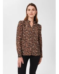 Hobbs - Rosamund Leopard Print Blouse - Lyst