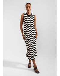 Hobbs - Lyon Cotton Textured Knitted Dress - Lyst