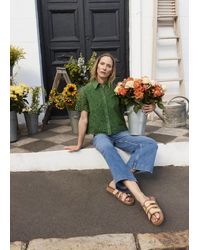 Hobbs - Caroline Cotton Broderie Shirt - Lyst