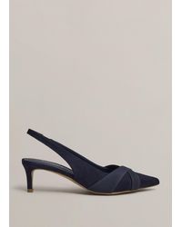 Hobbs - Renee Suede Slingbacks - Lyst