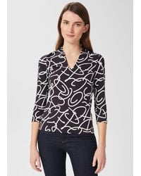 Hobbs - Aimee Printed Top - Lyst