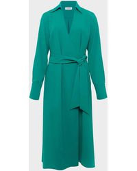 Hobbs Cressida Fit And Flare Dress in Blue | Lyst UK