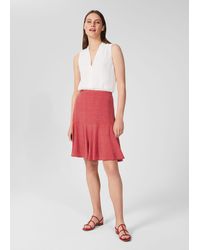 Hobbs Catalina Printed Skirt - Red