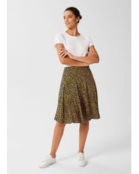 Hobbs - Inez Printed Skirt - Lyst
