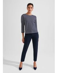 Hobbs - Petite Quin Cotton Blend Trousers - Lyst