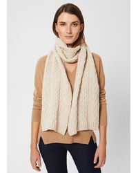 Hobbs - Taylor Cable Scarf - Lyst