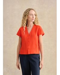 Hobbs - Aurelia Linen Top - Lyst
