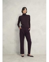Hobbs - Lara Merino Wool Roll Neck Jumper - Lyst