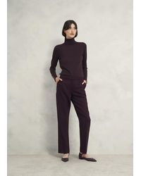 Hobbs - Lara Merino Wool Roll Neck Jumper - Lyst