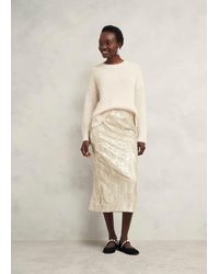 Hobbs - Relaxed Sequin Knit Jumper - Lyst