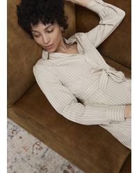 Hobbs - Neutral Eleanor Stripe Shirt Dress - Lyst