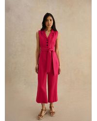 Hobbs - Petite Destiny Linen Jumpsuit - Lyst