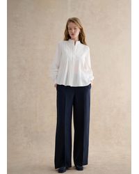 Hobbs - Petite Alessia Linen Wide Leg Trousers - Lyst
