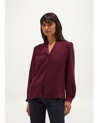 Hobbs - Gwen Satin Blouse - Lyst
