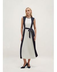 Hobbs - Petite Hattie Pleated Colourblock Dress - Lyst
