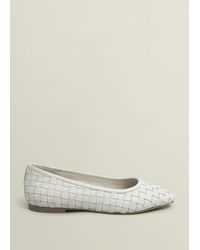 Hobbs - Raina Woven Leather Flats - Lyst