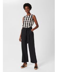 Hobbs - Jacqui Wide Leg Linen Trousers - Lyst