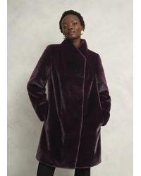 Hobbs - Tarini Faux Fur Coat - Lyst