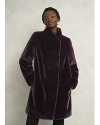 Hobbs - Tarini Faux Fur Coat - Lyst