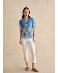 Hobbs - Giselle Capri Trousers - Lyst