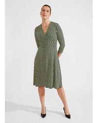 Hobbs - Dina Wrap Jersey Dress - Lyst