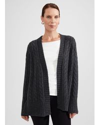 Hobbs - Axelle Cable Cardigan With Alpaca - Lyst