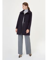 Hobbs Ramona Wool Blend Coat - Blue