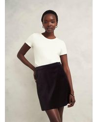 Hobbs - Izzy Velvet Skirt - Lyst